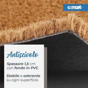 Comart, Přírodní rohožka z kokosového vlákna, Rohožka, Rohožka, Protiskluzový PVC podklad, Pro