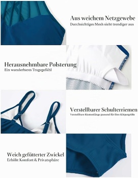 Dámske jednodielne plavky YNIQUE, vel. XXL