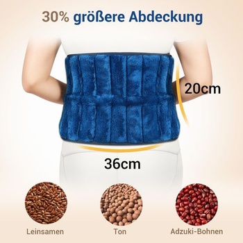 Comfytemp Obilný polštář, vyhřívací podložka do mikrovlnné trouby na záda a břicho (1,2 kg), 168