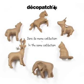 Décopatch SA132O Nosič S z papieraše, delfín, 29,5 x 10 x 15,5 cm, na dekoráciu, hnedý kartón 29,5 x