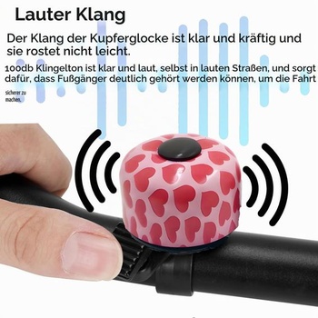 Mini zvonček na bicykel Laeeyin, hlasný pre horské a cestné bicykle, 120 dB, ostrý zvuk, hlasný pre