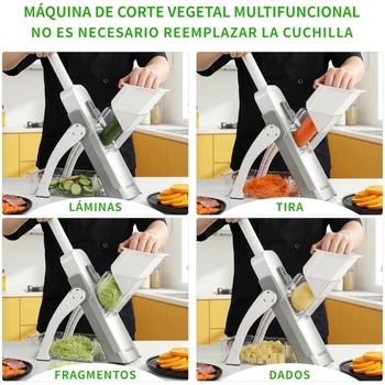 Bezpečný kráječ mandolínek do kuchyně, nastavitelný kráječ brambor, kráječ hranolků, vestavěný