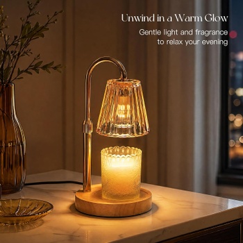 Stolová lampa Candeldo zlatá