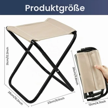 Skladacia stolička OFFCUP Mini kempingová stolička Prenosná skladacia stolička Kempovacia stolička