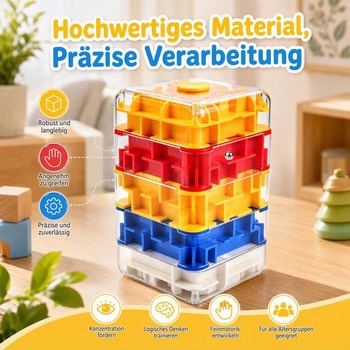 3D bludisko kocka, 3D mramorová guľa bludisko kocka, puzzle bludisko kocka 1