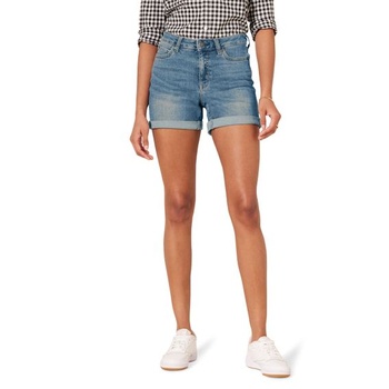 Dámske džínsové kraťasy Amazon Essentials slim-fit so stredným pásom a vnútorným švom 10,2 cm,