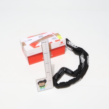 Trezor s reťazovým zámkom ABUS 6807C, dĺžka 110 cm, čierny