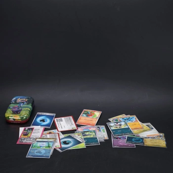 Kartová hra Pokémon Trading: Mini Tin Box Mega Evolution - Exalted Heroes: Zorua a Urgl (1 aršík