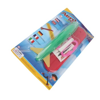 Drak Chrees Airplane Kite, 3D kreslený drak s jasnými barvami, snadná montáž, vyrobeno z PE-PVC