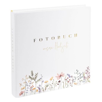 Goldbuch 08 044 Svatební album Blossom Love White, Fotoalbum 60 bílých stran Bílé album Blossom Love