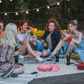 Kotkiddy Balenie 20 nevädzových obrúskov, Farebné kvetinové obrúsky, Letné párty obrúsky, Obrúsky