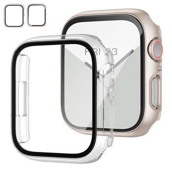 Ochranné púzdro JZK pre Apple Watch Series SE 2/SE/6/5/4/3, s tvrdeným sklom, HD ultratenké