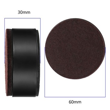 Nábytkové podstavce Captina z uhlíkovej ocele 3 cm - priemer 6 cm, samolepiace pre postele, pohovky,