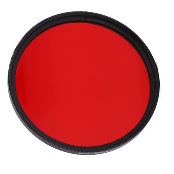 Červený filter pre objektív fotoaparátu Zunate, plne červený ochranný filter pre objektív z optického