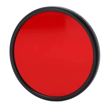 Červený filtr pro objektiv fotoaparátu Zunate, plně červený ochranný filtr pro objektiv z optického