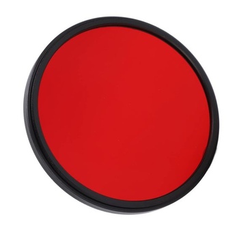 Červený filter pre objektív fotoaparátu Zunate, plne červený ochranný filter pre objektív z optického