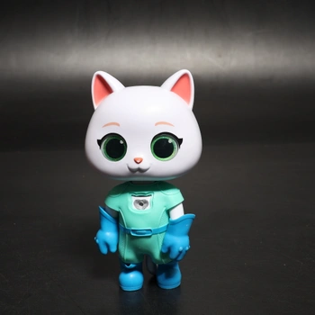 Just Play Disney Junior SuperKitties, 20 cm vysoká, transformovateľná Bitsy s mačacím pohonom,