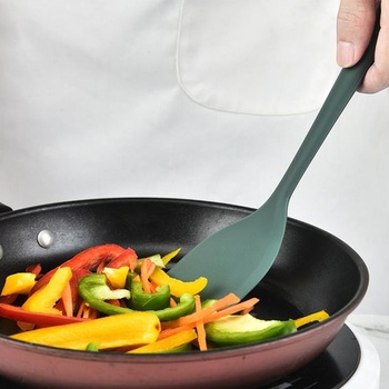 4 silikonové vařečky, 28 cm, nepřilnavé silikonové lžíce na míchání, špachtle, lžíce na míchání a
