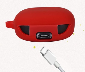 Pouzdro GIOPUEY kompatibilní s JBL Wave Flex, silikonové nárazuvzdorné ochranné pouzdro, ultratenký