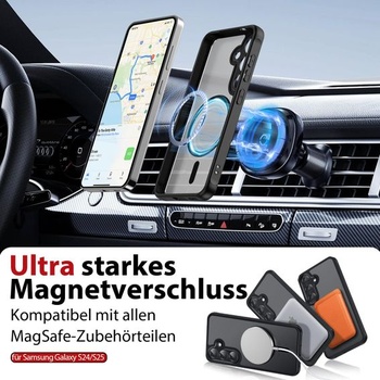 Magnetické puzdro Dizn pre Samsung Galaxy S24/S25: [Nie je určené pre S24+/S25+], 2x tvrdené sklo,