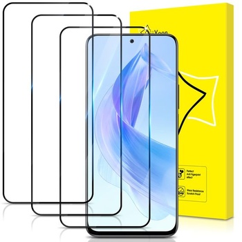 GiiYoon 3dielne balenie tvrdeného skla pre Honor 90 Lite / Honor V30, HD ochrana displeja, tvrdosť 9H,