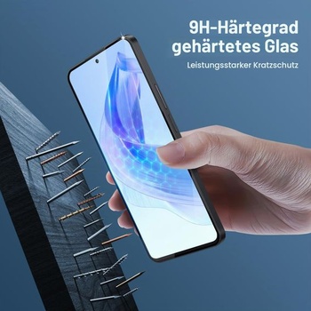 GiiYoon 3dielne balenie tvrdeného skla pre Honor 90 Lite / Honor V30, HD ochrana displeja, tvrdosť 9H,