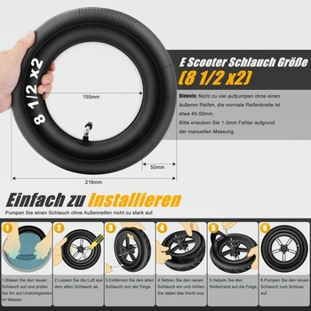 Duša pre elektrickú kolobežku 8 1/2 x 2 Zosilnená, hrubostenná (2 mm), vysoká elasticita a odolnosť