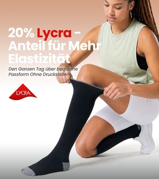 Kompresné pančuchy PULIOU pre ženy a mužov, 2 páry, krvný obeh 20-30 mmHg, priedušné podporné