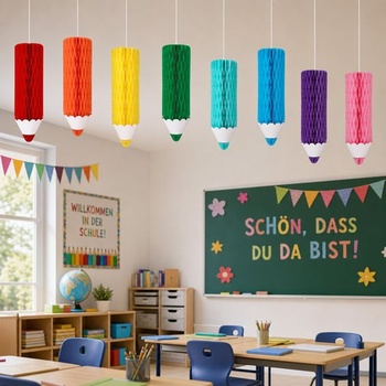 8dielna sada dekorácií na začiatok školského roka, dekorácia na prvý školský deň pre dievčatá a chlapcov,