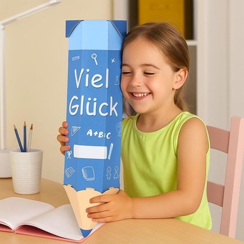 Školský kužeľ, darčekové balenie 41 cm pre prváčikov, darčeková taška do školy, školský kužeľ v tvare