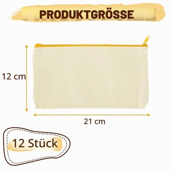 12 plátených puzdier na pomaľovanie CLHXWU