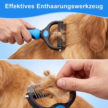 Kartáč na psy, kartáč na podsrst, hřeben na rozčesávání srsti pro psy a kočky