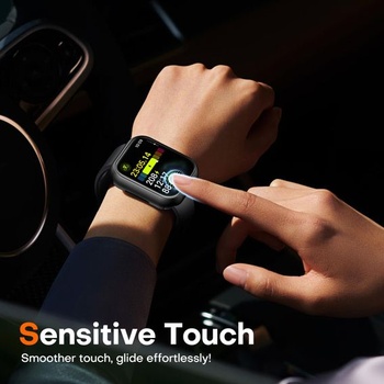 Púzdro TAURI pre Apple Watch Series 12 42 mm, 2 kusy - čierne