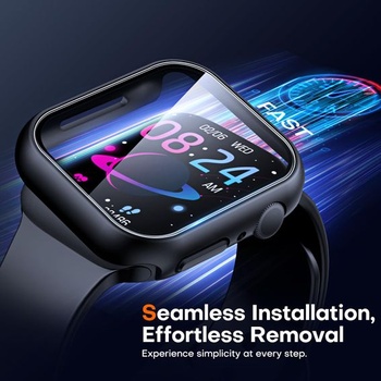Púzdro TAURI pre Apple Watch Series 12 42 mm, 2 kusy - čierne