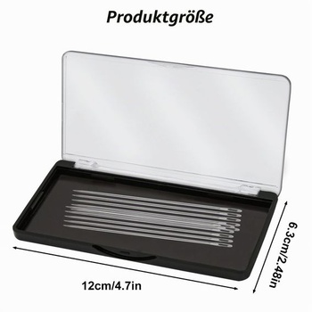Magnetické puzdro na ihly s priehľadným vekom, organizér na šijacie ihly s patentným uzáverom, silný