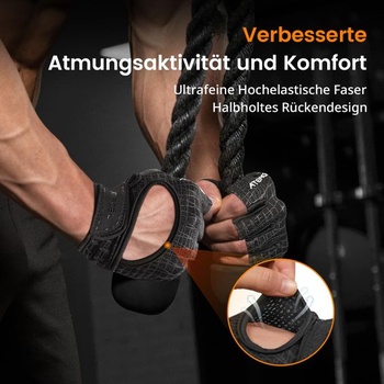 Fitness rukavice ATERCEL pre mužov a ženy s celoplošným polstrovaním, tréningové rukavice, športové