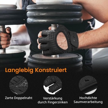 Fitness rukavice ATERCEL pre mužov a ženy s celoplošným polstrovaním, tréningové rukavice, športové