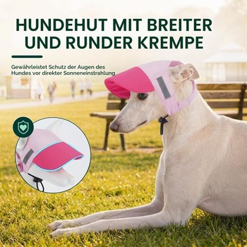 Šiltovka Kuoser Dog, baseballová čiapka s ochranou proti slnku, ružová L (obvod hlavy: 42 cm)