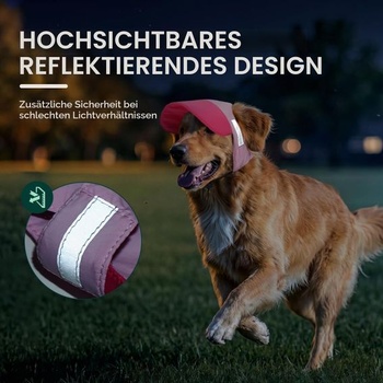 Šiltovka Kuoser Dog, baseballová čiapka s ochranou proti slnku, ružová L (obvod hlavy: 42 cm)