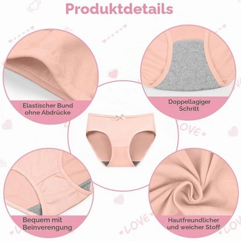 Dívčí spodní prádlo, balení 8 ks měkkých dívčích kalhotek, prodyšné, pohodlné a měkké dívčí