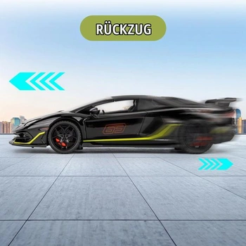 Model auta TGRCM-CZ Lamborghini SVJ 63 v mierke 1/32, naťahovací model auta zo zliatiny zinku sa