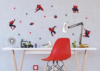 Samolepky na zeď do dětského pokoje s motivem Marvel Spider-Mana, samolepka na zeď pro chlapce,