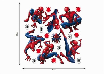 Samolepky na zeď do dětského pokoje s motivem Marvel Spider-Mana, samolepka na zeď pro chlapce,