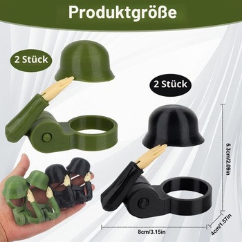 Sada 4 zátok na pivné fľaše s motívom helmy, opakovane použiteľný kryt