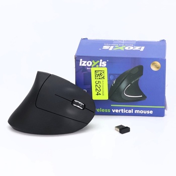 GADIRIA Ergonomická vertikálna myš - Bezdrôtová myš 800/1000/1200 dpi, 2,4 GHz, USB Micro prijímač,