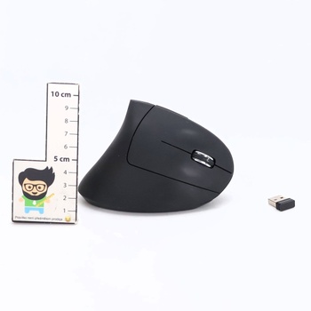 GADIRIA Ergonomická vertikálna myš - Bezdrôtová myš 800/1000/1200 dpi, 2,4 GHz, USB Micro prijímač,
