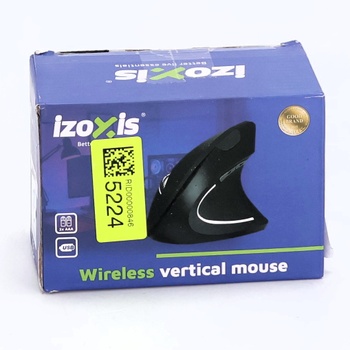 GADIRIA Ergonomická vertikálna myš - Bezdrôtová myš 800/1000/1200 dpi, 2,4 GHz, USB Micro prijímač,