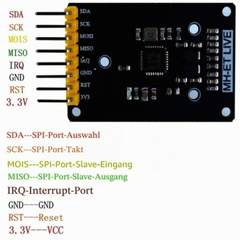 RFID sada s čítačkou, čipom a kartou, mini modul, senzor karty 13,56 MHz, s kľúčenkou S50 pre