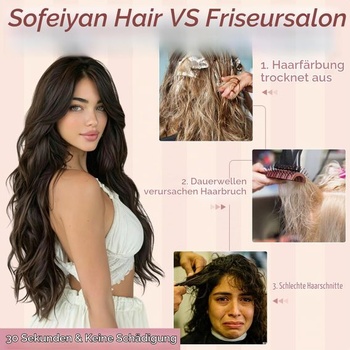 Hnědo prodloužení vlasů Sofeiyan