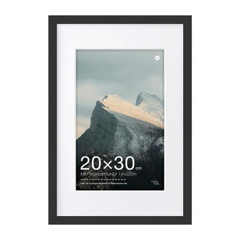 1 balenie čiernych obrazových rámov 20×30 cm MDF rámy s akrylovým sklom, sada 1 kusov čierna 20 x 30 cm